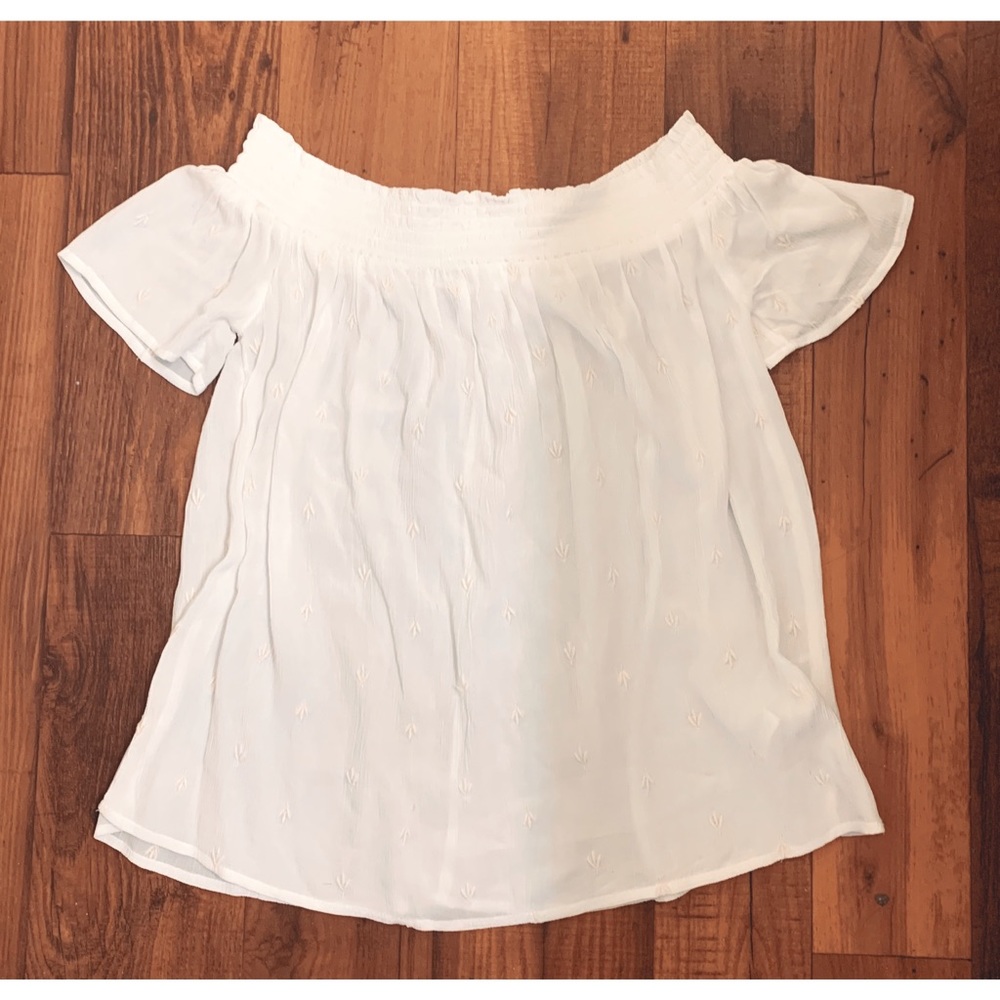 NWT strapless white top